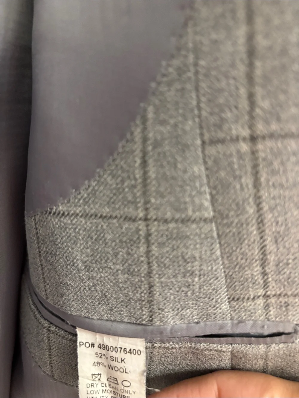 Lauren Ralph Lauren Gray Windowpane Blazer